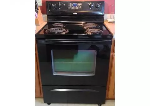 Whirlpool electric stove (Black)
